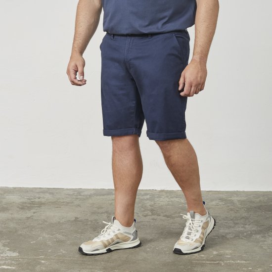 North Latitude 61147 Calções Chino Azul Marinho - Calções - Calções Homem Tamanhos Grandes