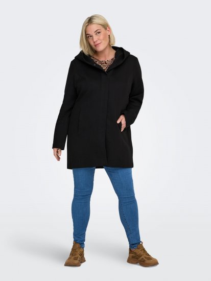 Only Carmakoma Sedona Light Coat Black - Casacos de inverno - 