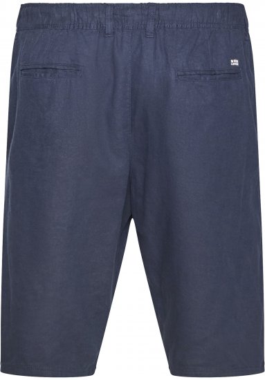 North Latitude 61154 Calções De Linho De Ajuste Confortável Azul Marinho - Calções - Calções Homem Tamanhos Grandes