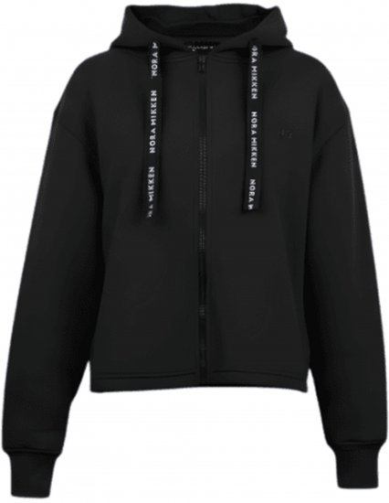 Nora Mikken GERTRUD Cropped Hoodie Black - Sweatshirt & camisolas com capuz - 