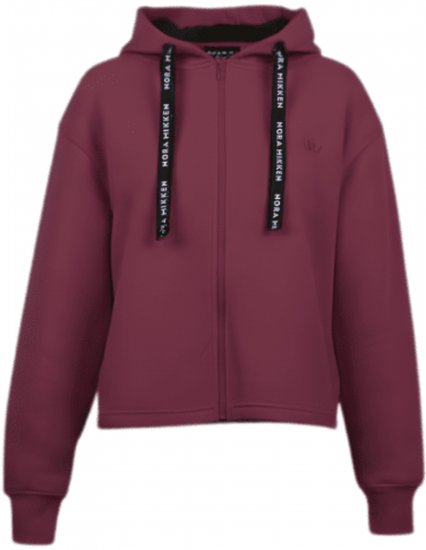 Nora Mikken GERTRUD Cropped Hoodie Burgundy - Sweatshirt & camisolas com capuz - 