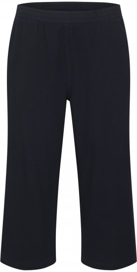 Kaffe Curve Nana Calças culotte Azul-marinho meia-noite - Jeans & Calças Femininas em Tamanhos Grandes – Plus Size - 