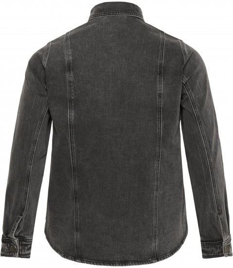Kaffe Curve Petri Denim Jacket Grey Vintage Wash - Jaquetas - 