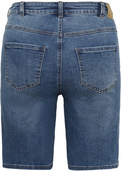 Kaffe Curve Emila Denim Shorts Blue - Calções - 