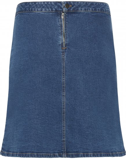 Kaffe Curve Leni Denim Skirt Blue - Saias - 