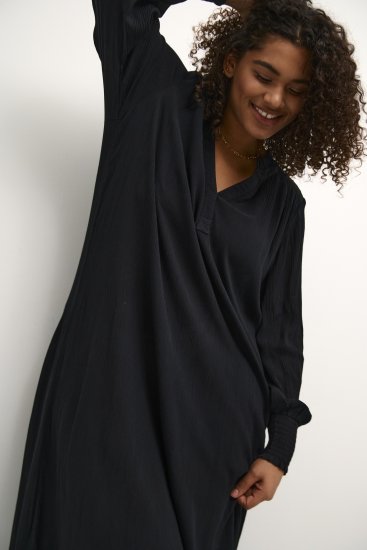 Kaffe Curve Miriam Ami Vestido Preto profundo - Vestidos - 