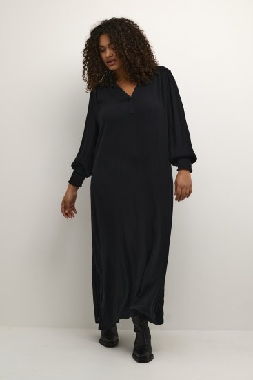 Kaffe Curve Miriam Ami Vestido Preto profundo - Vestidos - 