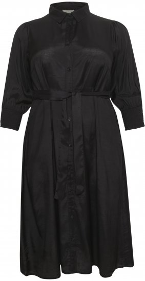 Kaffe Curve Emina Oline Vestido Preto profundo - Vestidos - 