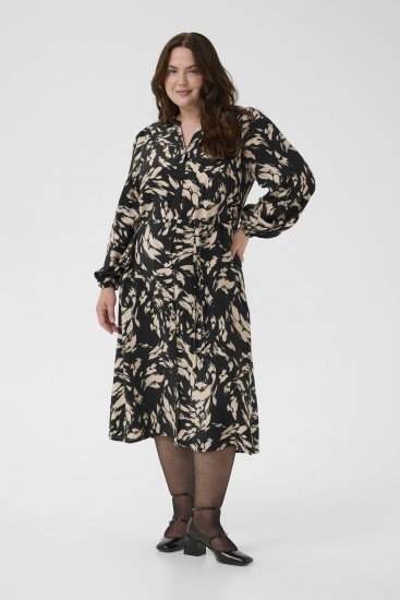 Kaffe Curve Olla Vestido Preto - Vestidos - 