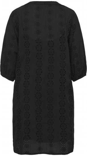 Kaffe Curve Dina Dress Black Deep - Vestidos midi - 