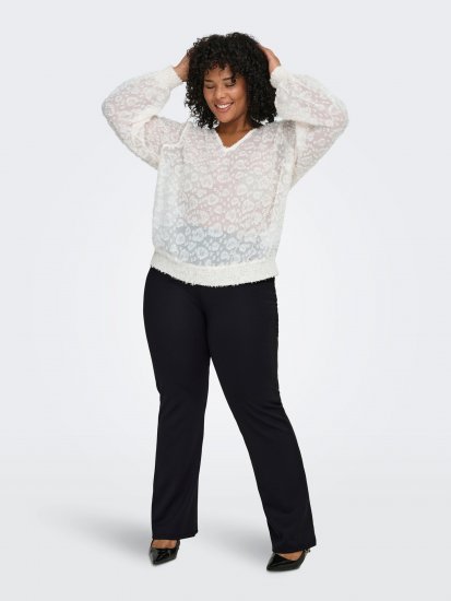 Only Carmakoma Pever Flared Pants Black - Calças - 
