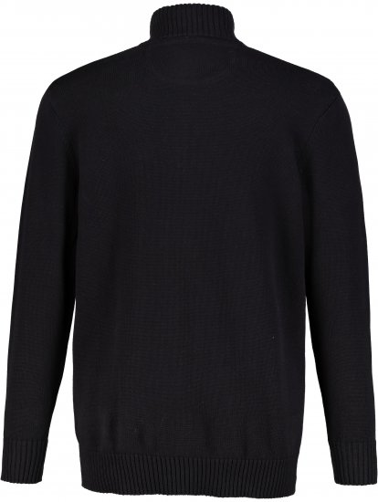JP1880 Sweater Knitter with Zipper Black - Sweatshirts & hoodies - Sweatshirt & Camisolas com Capuz tamanhos grandes
