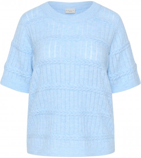 Kaffe Curve Minia Pullover Powder Blue Melange - Camisolas de malha - 