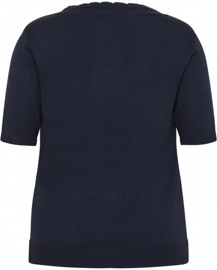 Kaffe Curve Leani Knitted Pullover Midnight Marine - Camisolas de malha - 