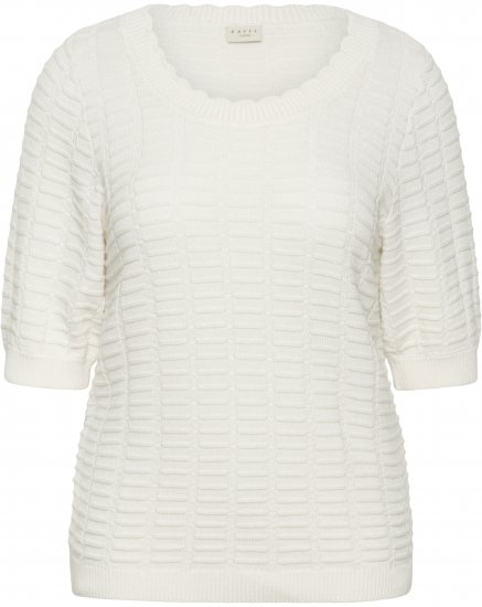 Kaffe Curve Lotia Pullover Chalk - Camisolas de malha - 