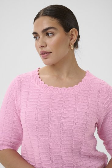Kaffe Curve Lotia Pullover Pink Frosting - Camisolas de malha - 