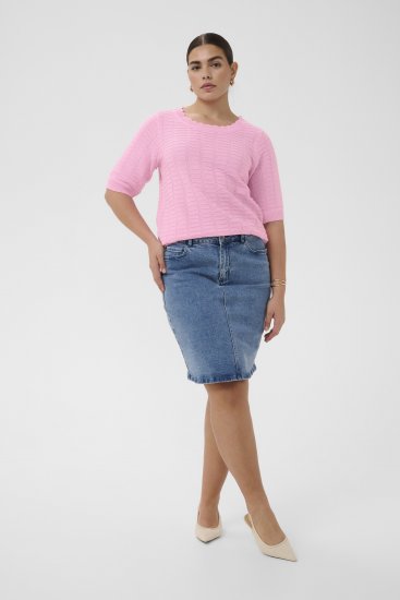 Kaffe Curve Lotia Pullover Pink Frosting - Camisolas de malha - 