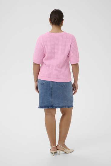 Kaffe Curve Lotia Pullover Pink Frosting - Camisolas de malha - 