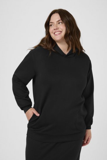 Kaffe Curve Annita Sweatshirt Black - Hoodies - 