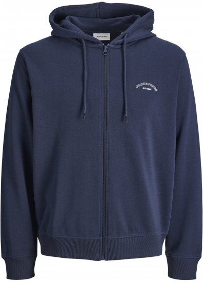 Jack & Jones College Logo Hoodie Navy - Sweatshirts & hoodies - Sweatshirt & Camisolas com Capuz tamanhos grandes