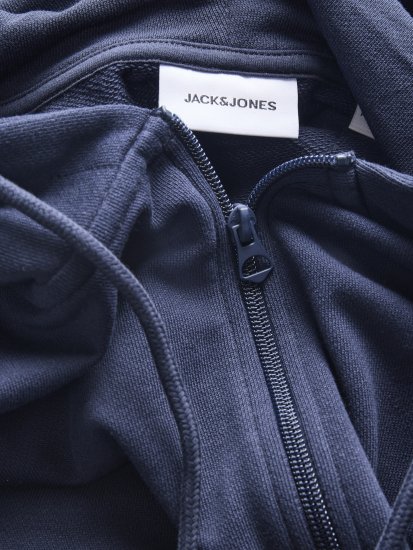 Jack & Jones College Logo Hoodie Navy - Sweatshirts & hoodies - Sweatshirt & Camisolas com Capuz tamanhos grandes