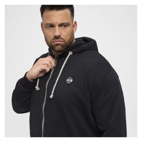 North Latitude Cardigan Hoodie Black - Sweatshirts & hoodies - Sweatshirt & Camisolas com Capuz tamanhos grandes