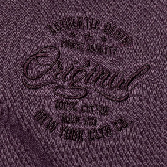 Kam Jeans 7082 Garment DYE with Zipper Hoodie Purple - Sweatshirts & hoodies - Sweatshirt & Camisolas com Capuz tamanhos grandes