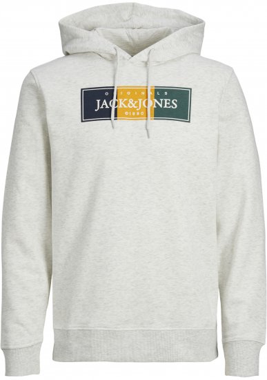 Jack & Jones Codyy Hoodie White - Sweatshirts & hoodies - Sweatshirt & Camisolas com Capuz tamanhos grandes