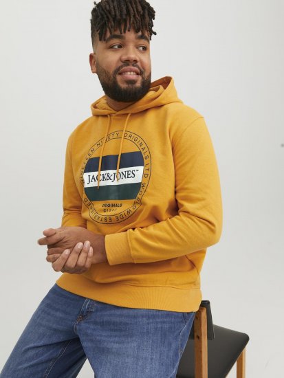 Jack & Jones Codyy Hoodie Yellow - Sweatshirts & hoodies - Sweatshirt & Camisolas com Capuz tamanhos grandes