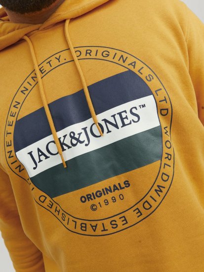 Jack & Jones Codyy Hoodie Yellow - Sweatshirts & hoodies - Sweatshirt & Camisolas com Capuz tamanhos grandes