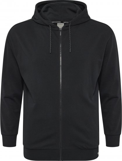 North Latitude Denim Hooded Full-Zip Sweatshirt Black TALL - TALL camisolas - 