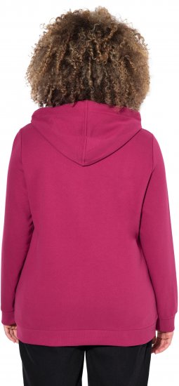 Ulla Popken Rock Sequined Hoodie Ruby - Sweatshirts & hoodies - 