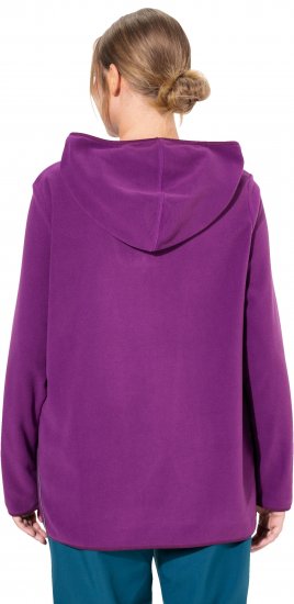 Ulla Popken Fleece Sweatshirt Hoodie Aubergine - Sweatshirts & hoodies - 