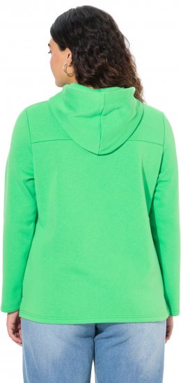 Ulla Popken TRUE Lettering Hoodie Mint Green - Sweatshirts & hoodies - 