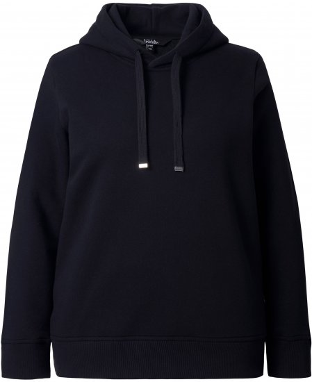 Ulla Popken Relaxed Fit Long Sleeve Hoodie Black - Sweatshirts & hoodies - 