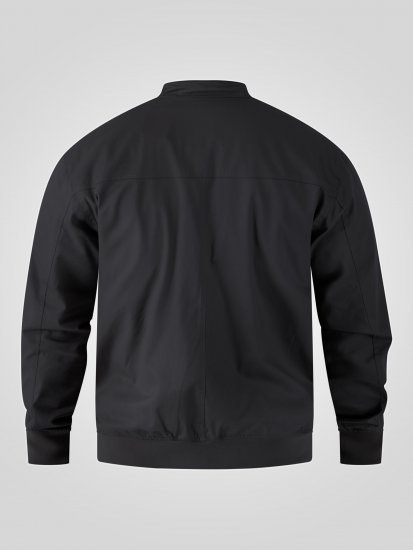 D555 Kent Elastic Rib Hem & Cuffs Harrington Jacket Black - Casacos - Casacos Homem Tamanhos Grandes