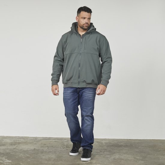 North Latitude 61301 Casaco Softshell com Capuz Amovível Verde Escuro - Casacos - Casacos Homem Tamanhos Grandes