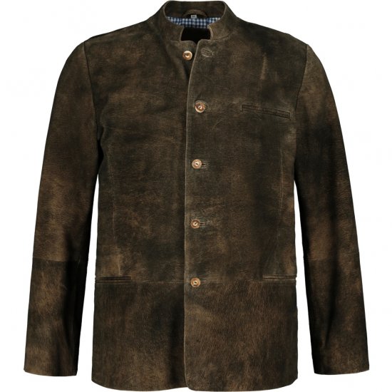 JP1880 Jacket Goat Suede Traditional Mahogany Brown - Roupa de festa - Roupa de festa – Para celebrar com estilo e conforto