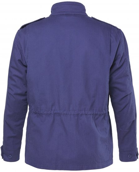 JP1880 Field Jacket with Badges Vintage Look Light Azure Blue - Casacos - Casacos Homem Tamanhos Grandes