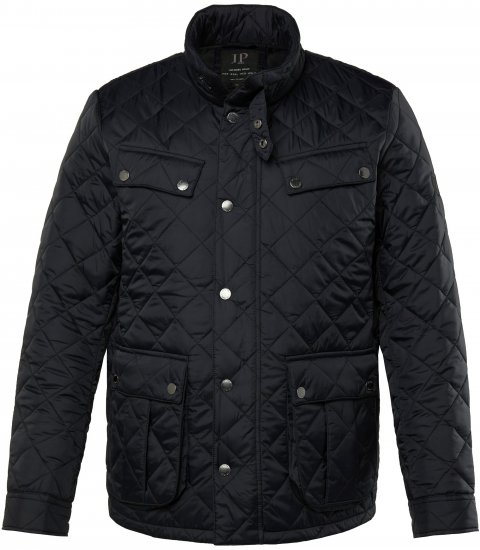 JP1880 Quilted with Multiple Pockets Jacket Black - Casacos - Casacos Homem Tamanhos Grandes
