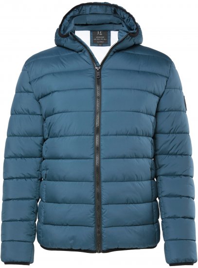 JP1880 Quilted Hooded Jacket Deep Blue - Casacos - Casacos Homem Tamanhos Grandes