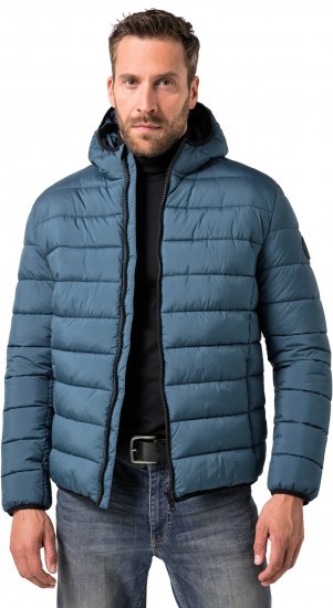 JP1880 Quilted Hooded Jacket Deep Blue - Casacos - Casacos Homem Tamanhos Grandes