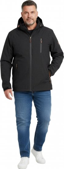 Dobsom Minnesota Casaco Corta-Vento e Impermeável Preto - Roupa desportiva & Outdoor - Roupa Desportiva Tamanhos Grandes