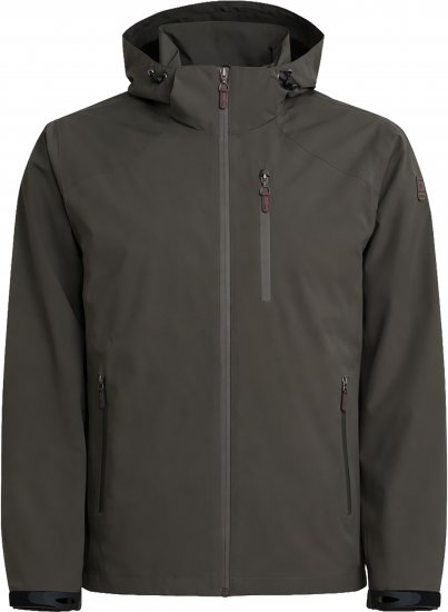 Dobsom Minnesota Casaco Corta-Vento e Impermeável Castanho Escuro - Roupa desportiva & Outdoor - Roupa Desportiva Tamanhos Grandes