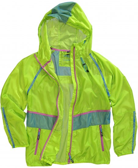 Ulla Popken Neon Rain Jacket Activewear Safety Yellow - Jaquetas - 