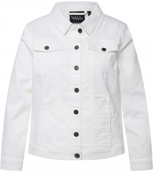Ulla Popken Denim Jacket White - Jaquetas - 
