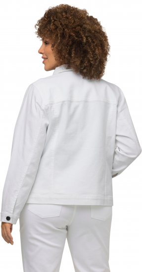 Ulla Popken Denim Jacket White - Jaquetas - 