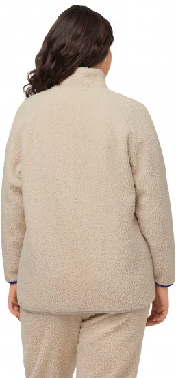 Ulla Popken Teddy Fleece Jacket Vanilla - Jaquetas - 