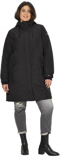 Ulla Popken HYPRAR Triple Function Weatherproof Jacket Black - Jaquetas - 