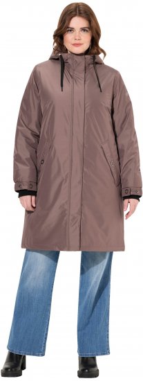 Ulla Popken HYPRAR Triple Function Weatherproof Jacket Taupe - Jaquetas - 